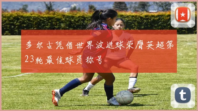 多尔古凭借世界波进球荣膺英超第23轮最佳球员称号