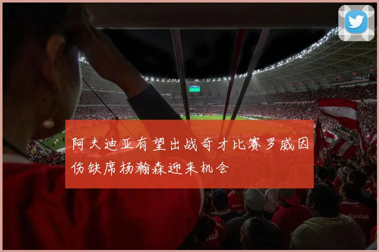 阿夫迪亚有望出战奇才比赛罗威因伤缺席杨瀚森迎来机会